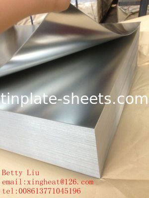 Lumière/Pierre/Argent/Mat Plaque d'étain en feuilles Plaque d'acier plaqué en étain pour les boîtes usine d'étain plaque d'étain enroulée fabricant d'étain