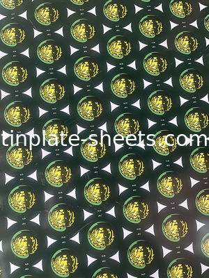 Acier sans étain offset imprimé 0,17 mm-0,49 mm Surface brillante Finie