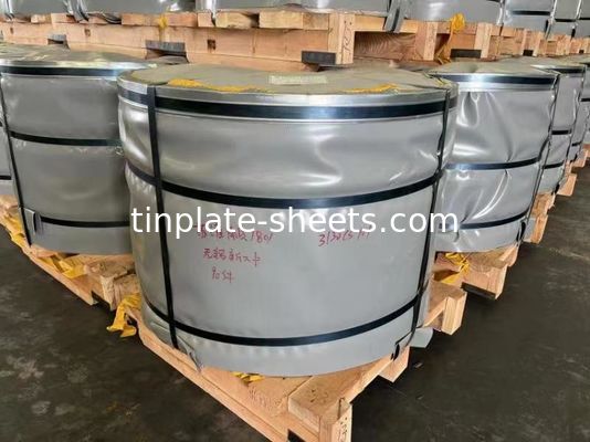 Plaques d'étain pour les boîtes de conserve chimiques et les boîtes de conserve alimentaire de 1,5 à 1,85 MT de poids par emballage et JIS G3303 EN10202 Norme ASTM624
