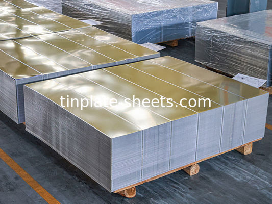 JIS G3303 EN10202 et ASTM624 Plaques d'étain standard pour les canettes chimiques et les canettes alimentaires et compétitives