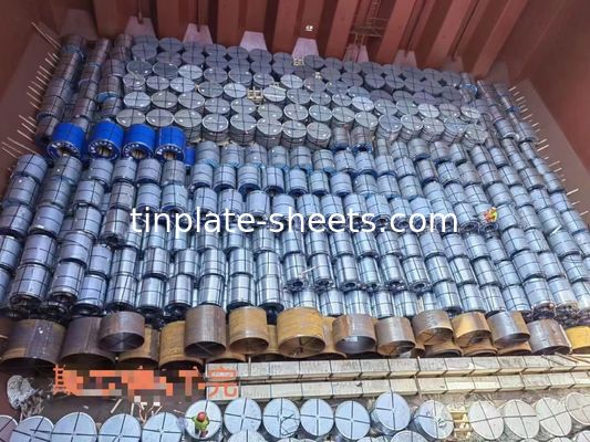 3-8 tonnes bobine en acier sans étain JIS G3303 Surface de pierre standard Finie T3 T4 T5