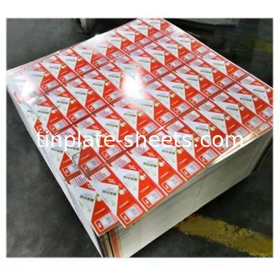 2- 6 Color Printed Tinplate Steel Sheet for package Lacquering Tinplate Printing Tinplate For Food And Chemical Cans La fabrication d'une feuille en acier de couleur imprimée pour les boîtes de conserve alimentaire et chimique