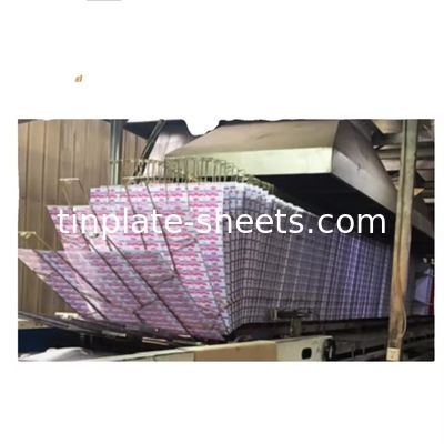 6 feuilles d'étain imprimées en couleur anti-corrosion à usage multiple T4 T5