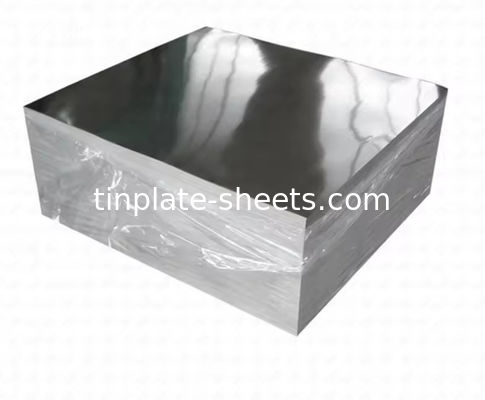 Plaque d'étain finition de surface de pierre brillante argent mat avec laque pour des conceptions personnalisées et des solutions d'emballage attrayantes