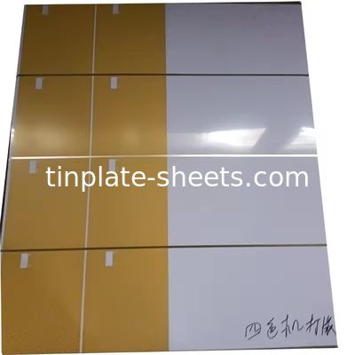 6 feuilles d'étain imprimées en couleur anti-corrosion à usage multiple T4 T5