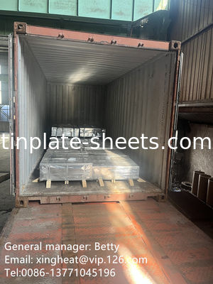 Des boîtes pour la fabrication de tôles d'acier 600 mm-990 mm Largeur anti-corrosion T3-T5
