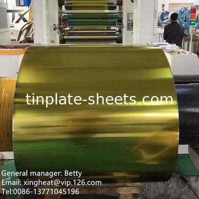 Plaques d'étain électrolytique avec température T2-T5 5.6/5.6 Enduit d'étain Surface mat Finition 600mm-1160mm Longueur de coupe