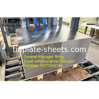 T2/T2.5/T3/T4/T5 Température Électrolytique en tôle d'étain Coil Packaging Durable