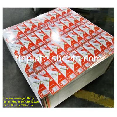 Rohs 0,15 mm-0,40 mm épaisseur boîtes d'étain pour la fabrication de boîtes de rangement