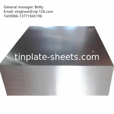 Coil d'étain électrolytique pour les boîtes de conserve alimentaire avec finition de surface brillante et revêtement en étain 2.8/2.8