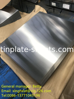 Acier sans étain en tôle de chrome électroplaquée pour les couvercles et le fond des canettes T3 T4 T5