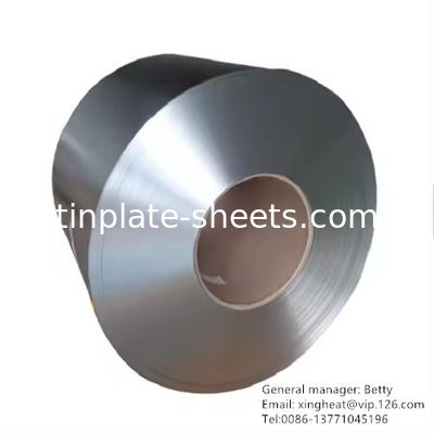 Coil d'étain électrolytique pour feuilles d'étain avec revêtement d'étain 5.6/5.6 et finition de surface mate
