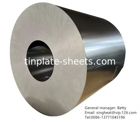 3-8 tonnes de bobine en acier sans étain JIS G3303 Surface de pierre standard Finie T3 T4 T5Temper