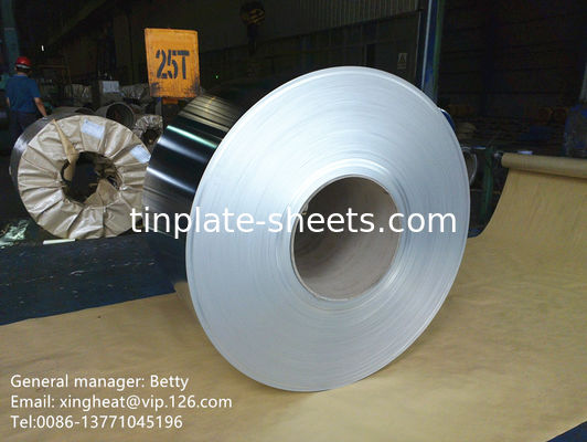T5 bobines d'étain d'étain d'étain électrolytique dans les bobines de pierre en tôle boîtes de conserve d'alimentation fabricant de broyeur d'étain
