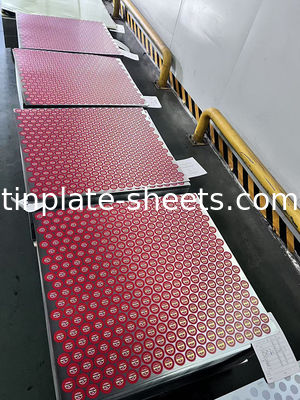 Coil d'étain électrolytique pour feuilles d'étain avec revêtement d'étain 5.6/5.6 et finition de surface mate