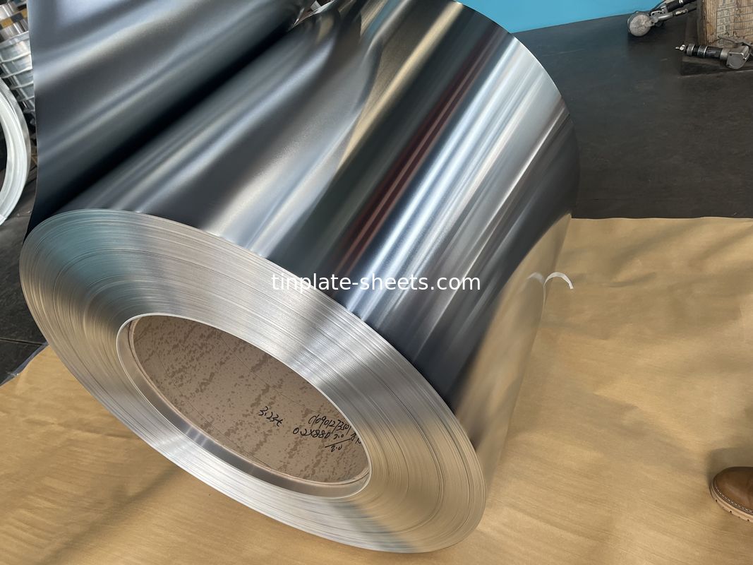 25. MR et SPCC Matériau tôle d'acier sans étain pour les boîtes générales avec une surface de finition brillante et une épaisseur de 0,15-0,49 mm