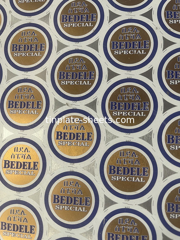 4 couleurs imprimées bobine en acier sans étain BA et CA Annealing haute résistance