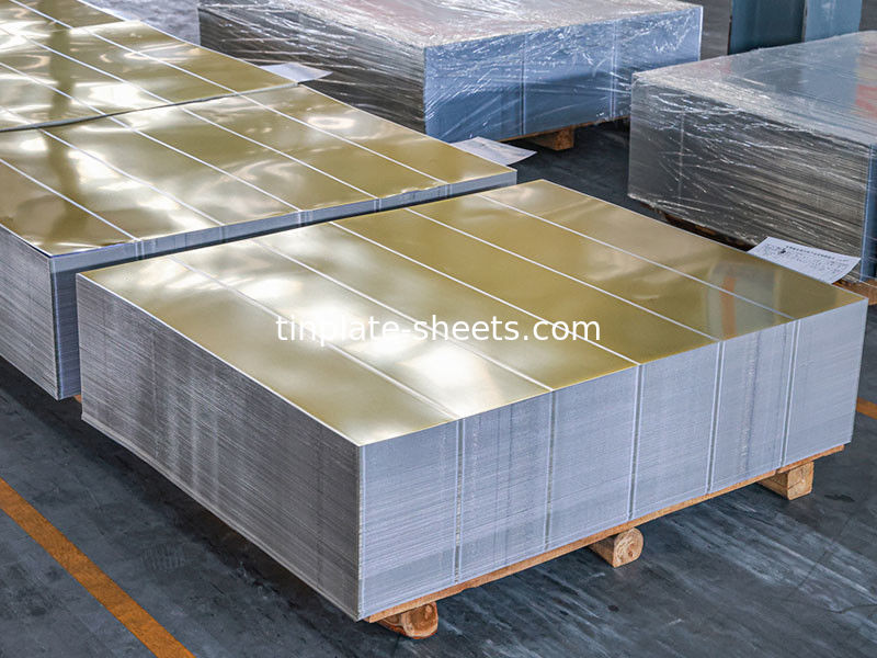 JIS G3303 EN10202 et ASTM624 Plaques d'étain standard pour les canettes chimiques et les canettes alimentaires et compétitives
