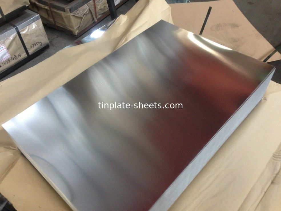 Plaques d'étain de bonne qualité 2.8/2.8 JIS G3303 Standard T3 T5 DR8 2.8/2.8 STONE FINISH Plaques d'étain électrolytiques