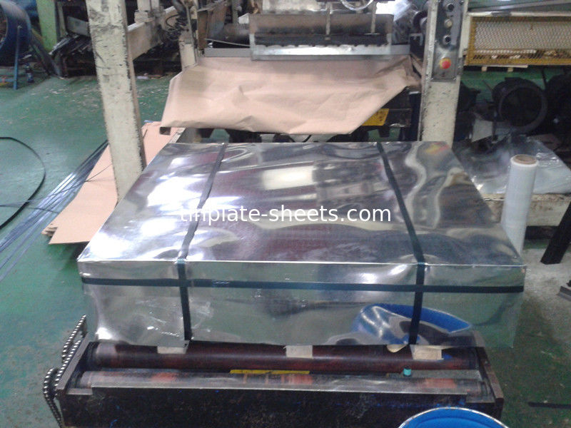 BA Annealing Plaques d'étain pour les conserves alimentaires Bonne formabilité T4 T3 T2.5 Plaque d'étain