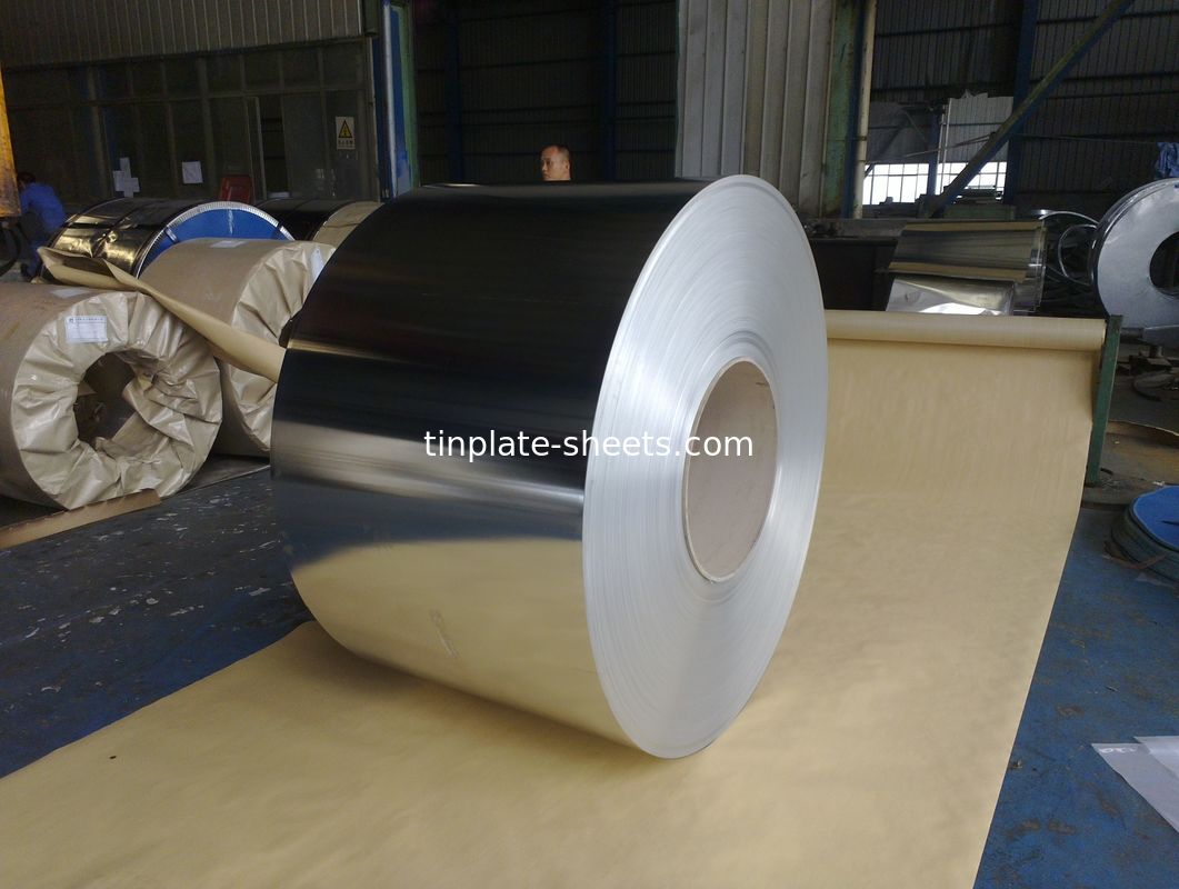 Pierre Argent Finition brillante ETP Plaque d'étain T3 T4 T5 Pour les aliments Cannes d'étain électrolytique Plaques de bobine d'étain usine Fabricant
