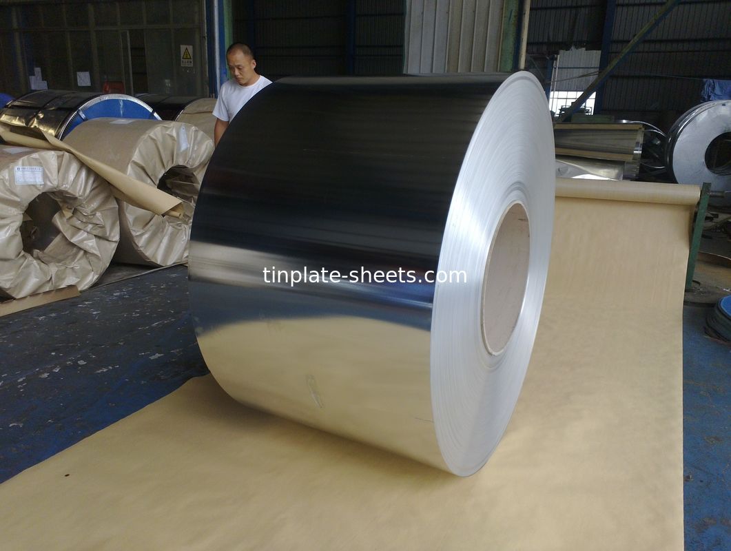 Emballages en conserve JIS G3303 Standard T3 T4 T5 DR8 2.8/2.8 Finition en pierre