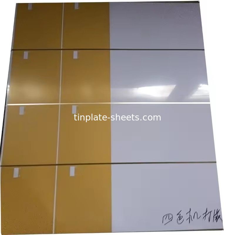 6 feuilles d'étain imprimées en couleur anti-corrosion à usage multiple T4 T5