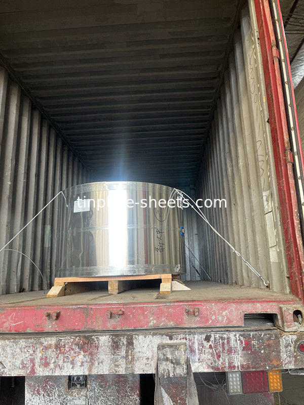 Fabricant de tôles d'étain en bobine EN10202 Pierre Argent Finition brillante T3 T4 T5 DR8 tôle d'étain pour boîtes chimiques