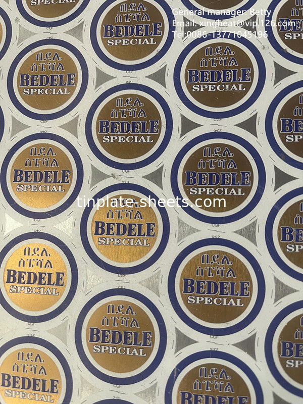 Plaques d'étain pour boîtes en finition brillante/pierre/argent/matte avec revêtement d'étain et excellente soudabilité et formabilité