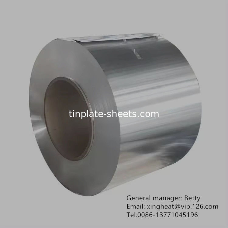 Épaisseur 0,15-0,49 mm MR bobine d'acier sans étain pour la fabrication de la couronne