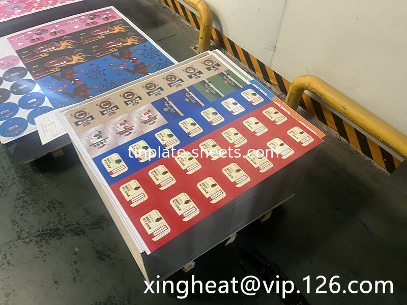 6 Impression en couleur Plaque d'étain pour faire des biscuits conserves de gâteaux Prévention de la rouille T3 T5 DR8