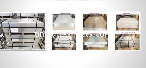Des feuilles de placage électro-étain 100% recyclables et résistantes à la corrosion T3 T4