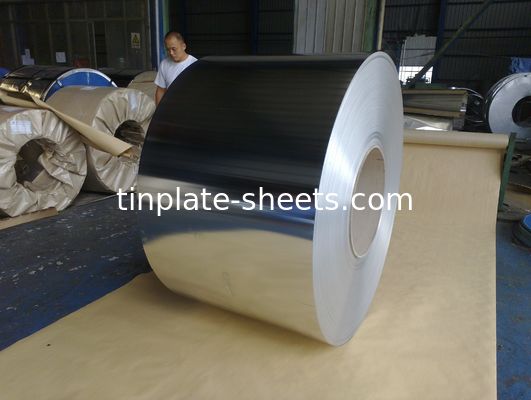600mm-990mm largeur plaque d'étain bobine résistant à l'usure pour les applications en conserve