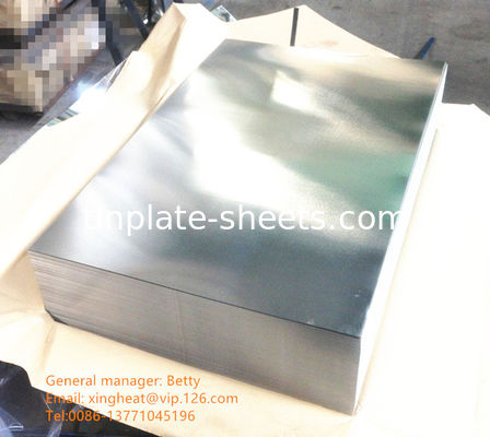 0.13-0.48 mm épaisseur feuilles d'étain adaptées à diverses applications T3 T4