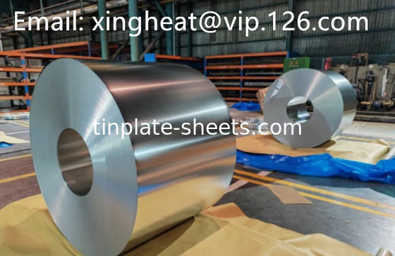 de haute qualité 4MT à 8MT feuilles de bobine d'étain usine fabricant pierre argent finition brillante T3 T4 T5 T2.5 DR8